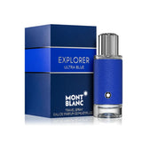 Mont Blanc Explorer Ultra Blue Eau de Parfum 200ml, 100ml, 60ml & 30ml Spray - Peacock Bazaar