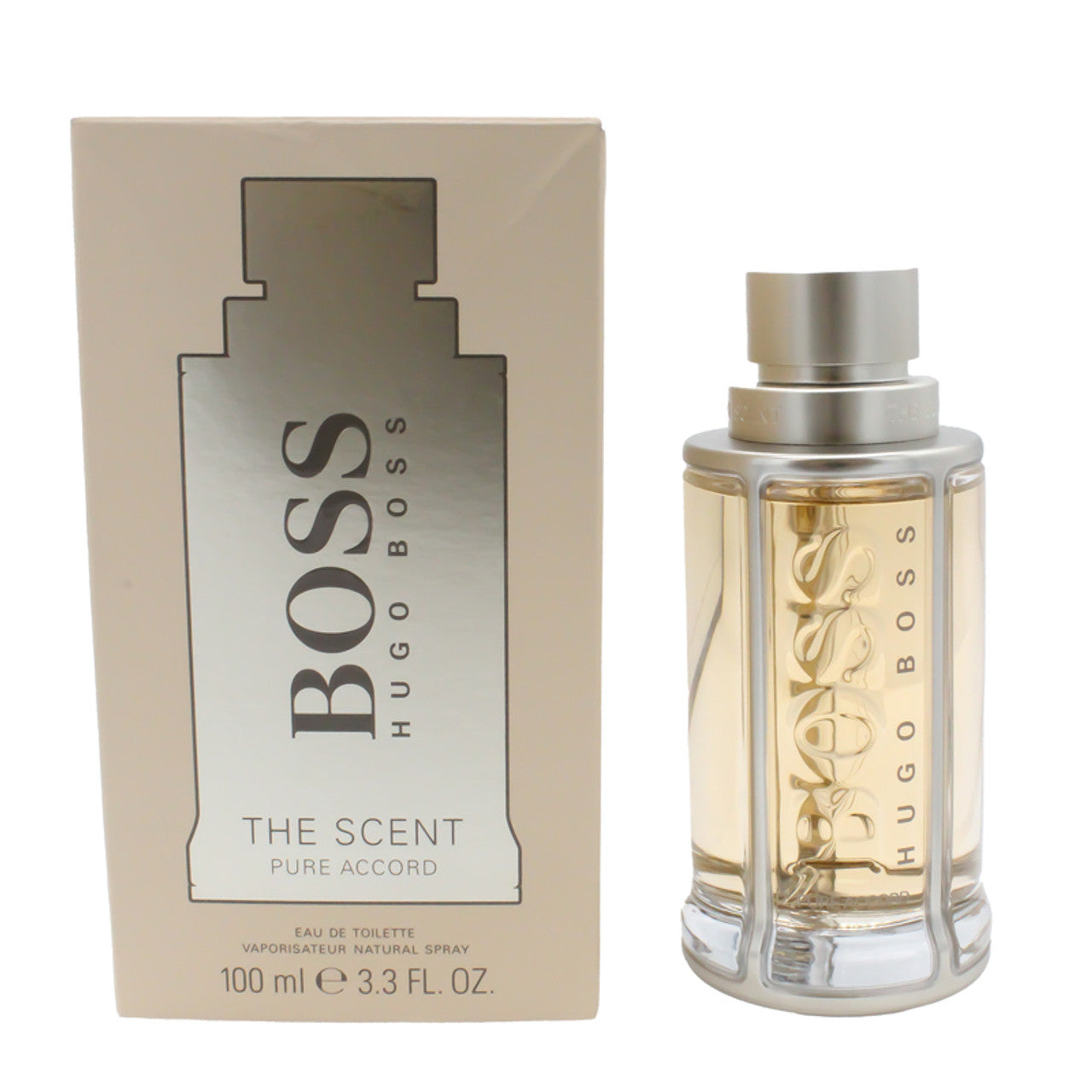 Hugo Boss Boss The Scent Pure Accord For Him Eau de Toilette 100ml, & 50ml Spray - Peacock bazaar