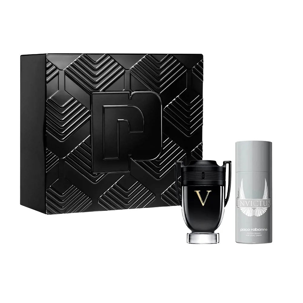 Paco Rabanne Invictus Victory Gift Set 100ml EDP - 150ml Deodorant Spray - Peacock Bazaar