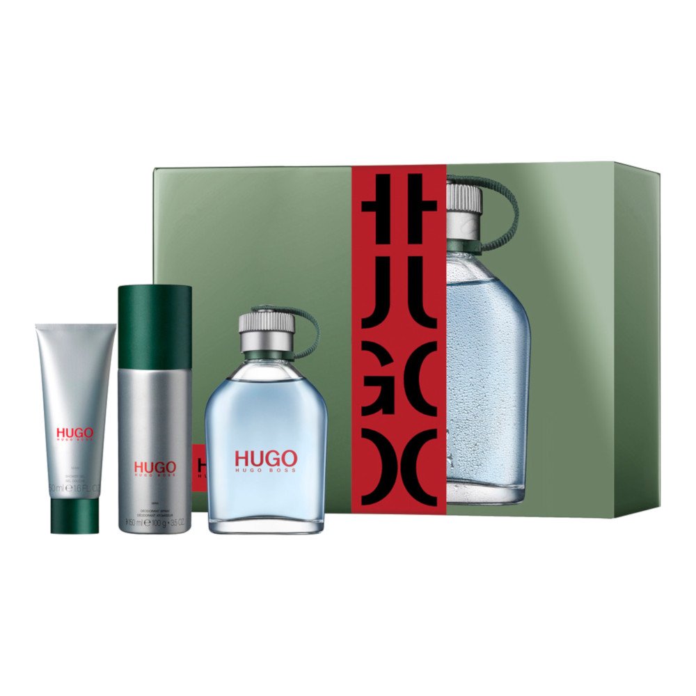 Hugo Boss Hugo Man Gift Set 125ml EDT - 75ml Deodorant Stick - 50ml Shower Gel - Peacock Bazaar