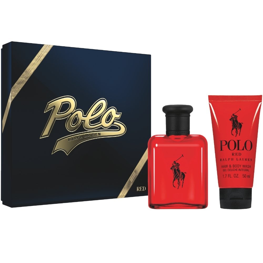 Ralph Lauren Polo Red Gift Set 75ml EDT - 50ml Shower Gel - Peacock Bazaar