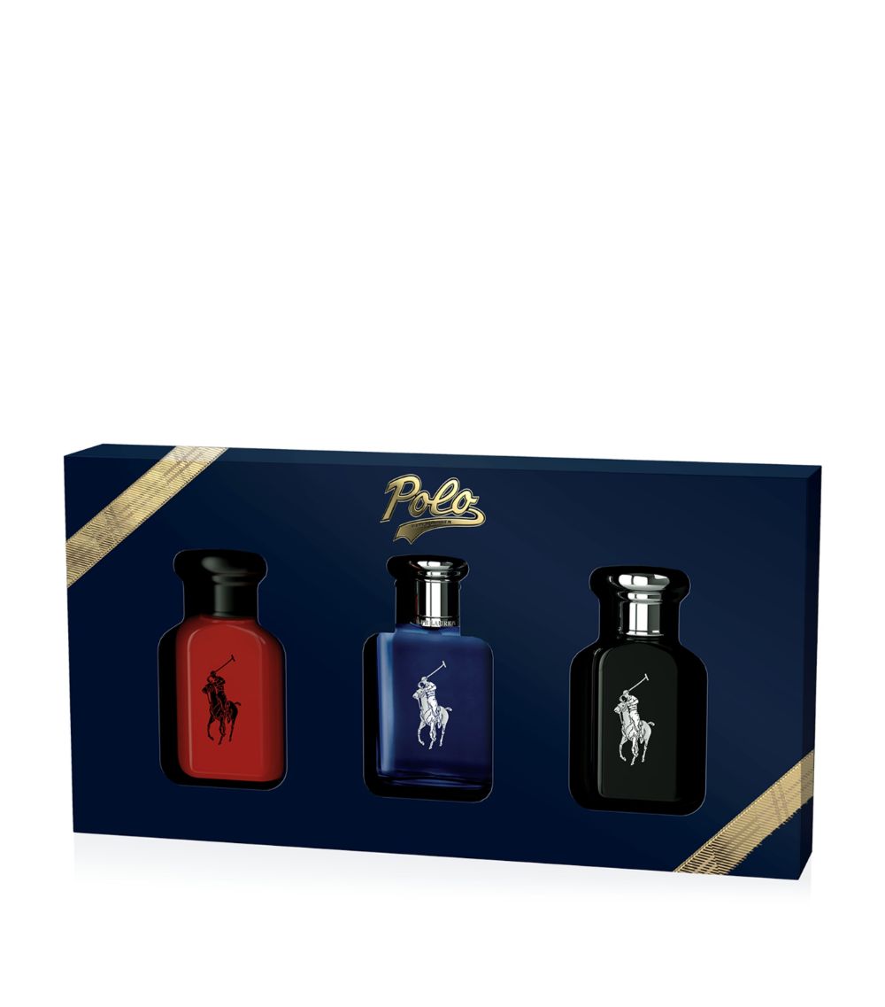 Ralph Lauren World Of Polo Gift Set 40ml Polo Red EDT - 40ml Polo Blue EDT - 40ml Polo Black EDT - Peacock Bazaar