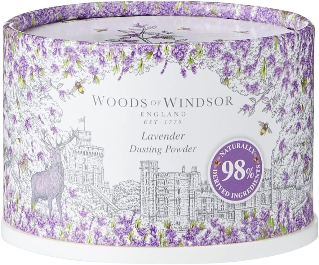 Woods of Windsor Lavender Dusting Powder 100g - Peacock Bazaar