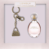 Sarah Jessica Parker Lovely Gift Set 30ml EDP - Gold Purse Keyring - Peacock Bazaar