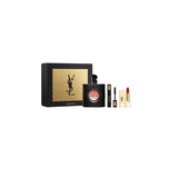 Yves Saint Laurent Black Opium Gift Set 50ml EDP - 2ml Volume Effet Faux Cils Mascara - 01 - 1.3g Rouge Pur Couture Lipstick - 70 Le Nu - Peacock Bazaar