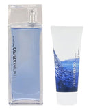 Kenzo L'Eau par Kenzo pour Homme Gift Set 100ml EDT - 75ml Hair and Body Shampoo - Peacock Bazaar