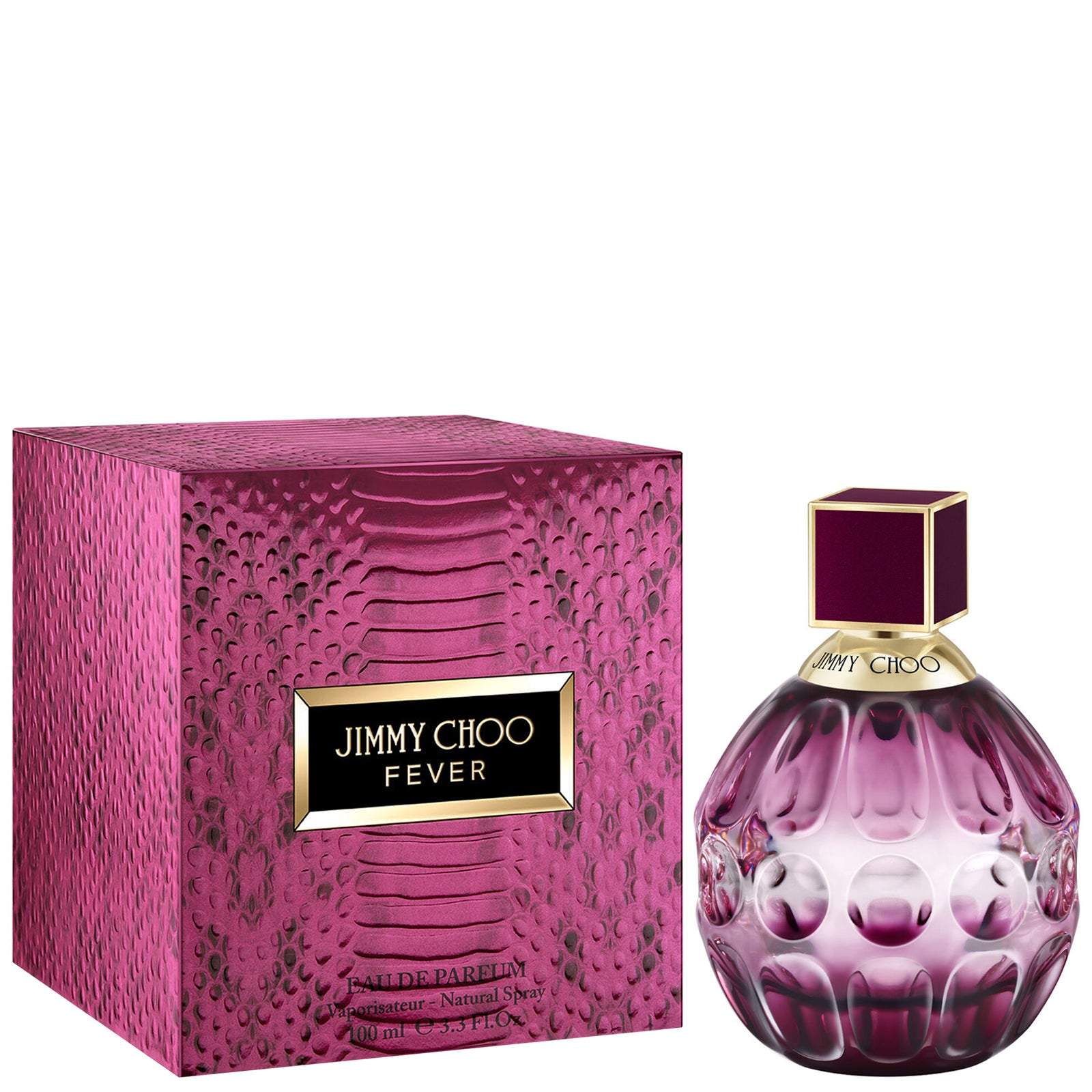 Jimmy Choo Fever Eau de Parfum 100ml, 60ml, 40ml & 4.5ml - Peacock Baz ...