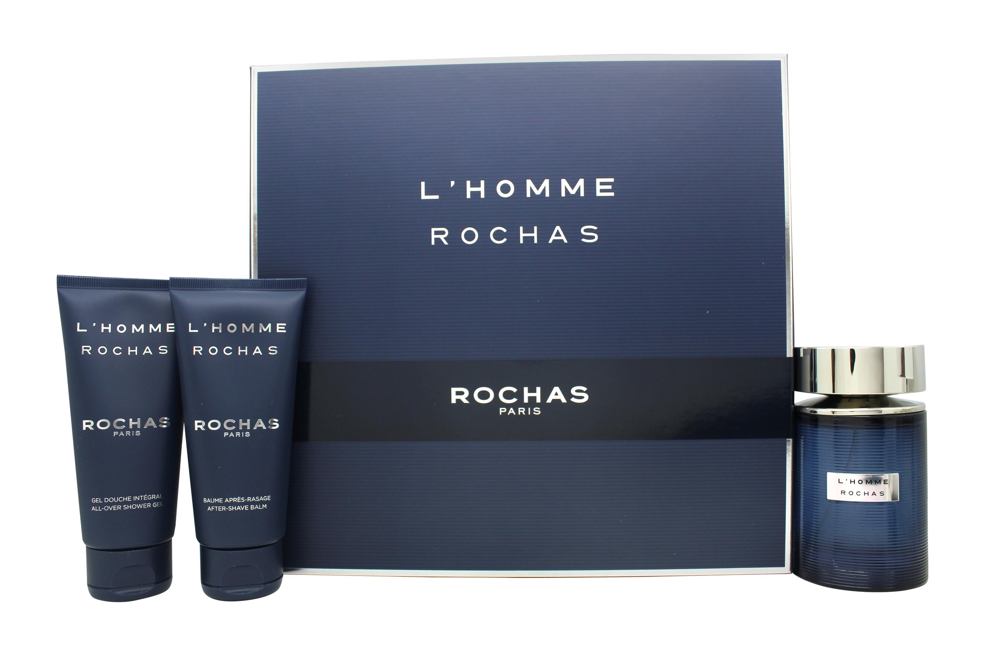 Rochas L'Homme Rochas Gift Set 100ml EDT - 100ml Shower Gel - 100ml Body Lotion - Peacock Bazaar