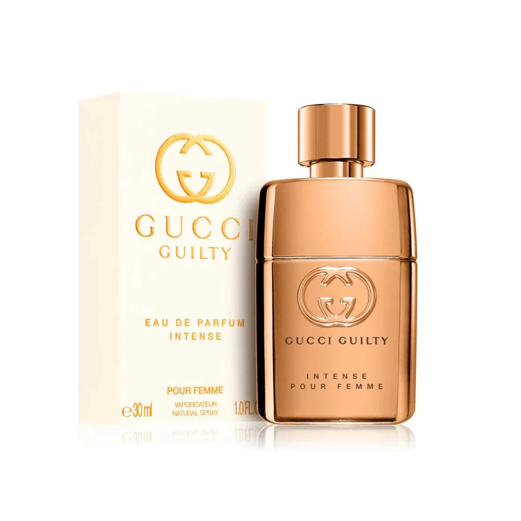 Gucci Guilty Eau de Parfum Intense Pour Femme 90ml, 50ml & 30ml - Peacock Bazaar