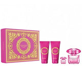 Versace Bright Crystal Absolu Gift Set 90ml EDP - 100ml Body Lotion - 100ml Shower Gel - 5ml EDP - Peacock Bazaar