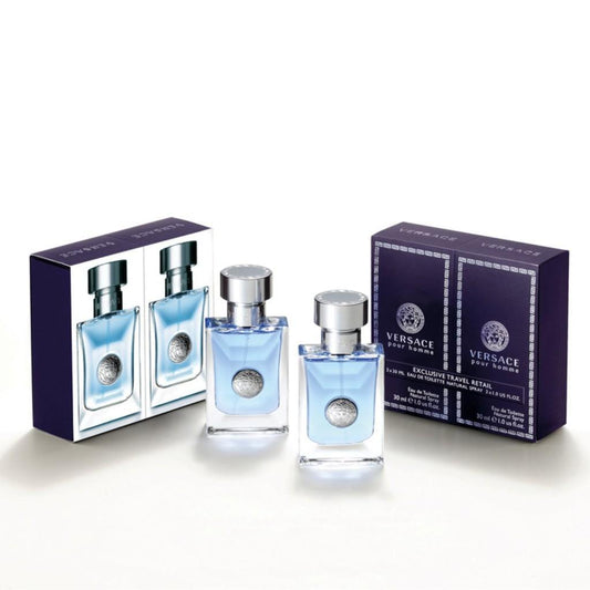 VERSACE pour Homme Gift Set 2 x 30ml EDT - Peacock Bazaar